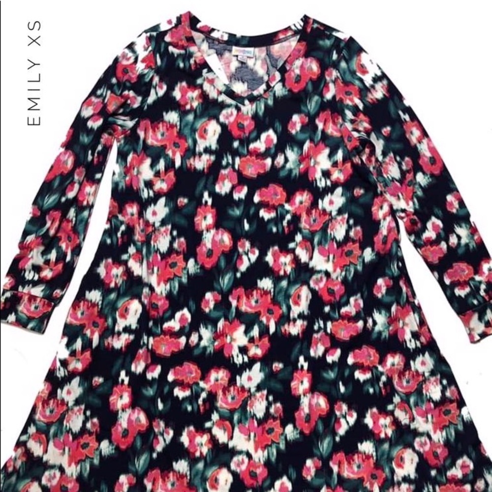 LLR Emily Dress, long sleeved, pockets, XS